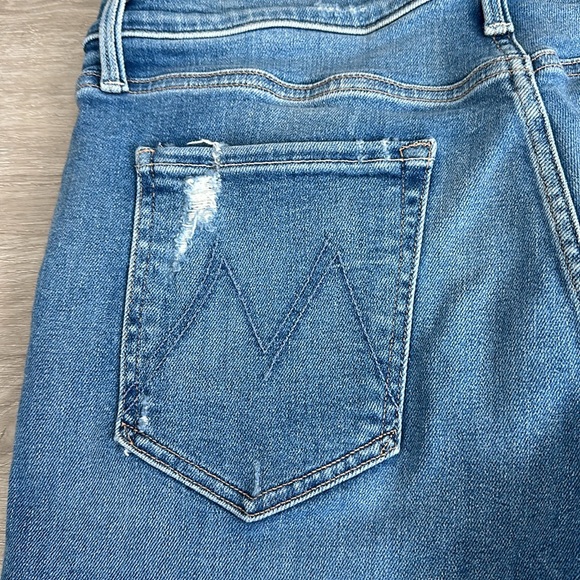 Mother The Tripper Ankle Fray Distressed Jeans - Picture 4 of 8